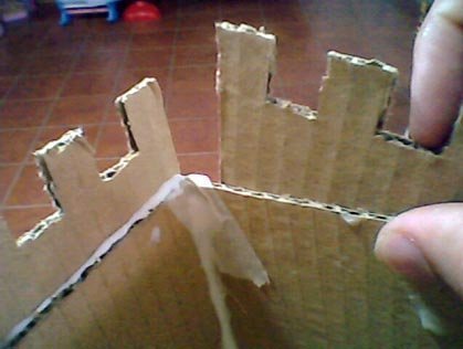 Pegando las almenas